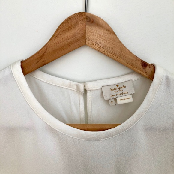 Kate Spade Satin Crepe Top - Picture 2 of 5